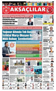 AKSAÇLILAR GAZETEMİZİN SON SAYISI TÜM YURTTA ÜCRESİZ OLARAK DAĞITIMDA.